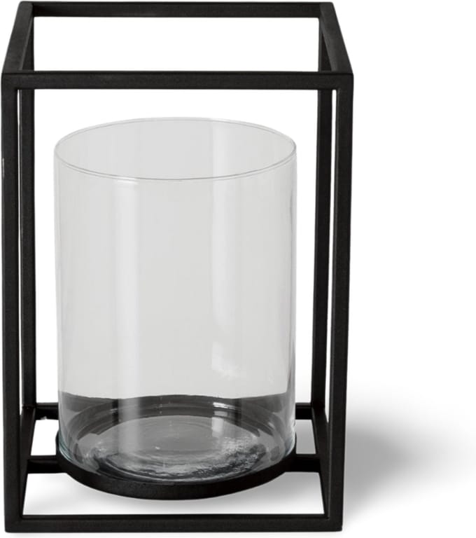 Windlicht Modern Zwart Metaal