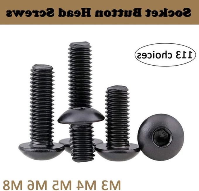 RVS Hex Socket Button Head Schroeven Set van 5 Stuks - M6 x 25mm, Duurzame Bevestigingsmiddelen voor Meubelmontage en Klusprojecten