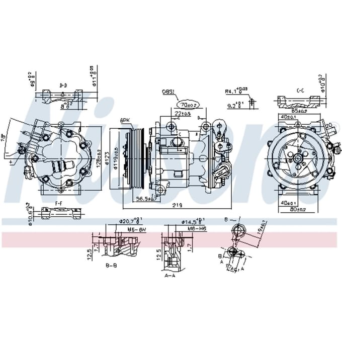Compressor airconditioning NISSENS 89362