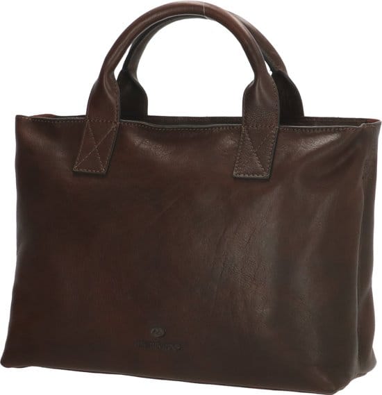 Hide & Stitches Discover Handtas - Crossbody Schoudertas - Leren Dames Tas - Donkerbruin