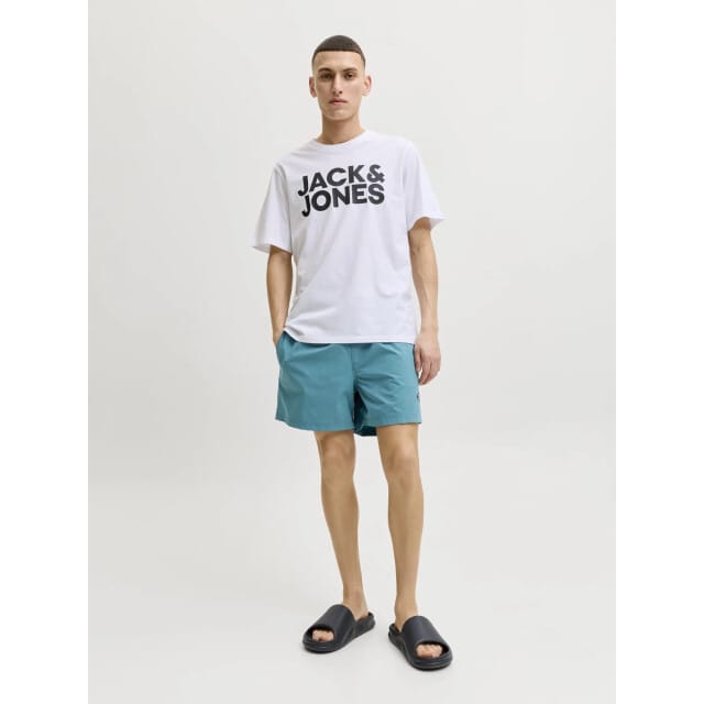 Jack & Jones Heren Zwemshort JPSTMAUI Splash Magic Groen/Blauw - Maat L