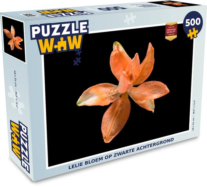 Puzzel Bloemen - Oranje - Lelie - Legpuzzel - Puzzel 500 stukjes