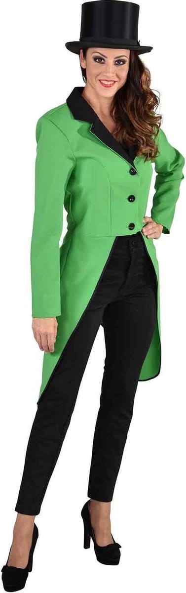Magic Design Slipjas Dames Polyester Groen Maat 38