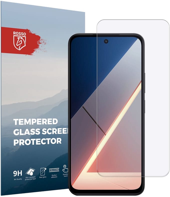 Rosso Screen Protector Geschikt voor Xiaomi Poco M7 | 9H Tempered Glass | Glasplaatje | Beschermlaag | Beschermglas | 9H Hardheid