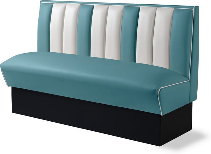 Bel Air Dinerbank Single Booth HW-150 Blauw