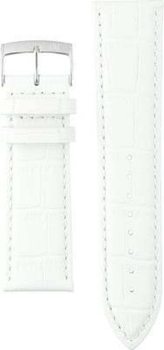 Morellato PMX017BOLLE IG Horlogebandje - Leer - Wit - 24 mm