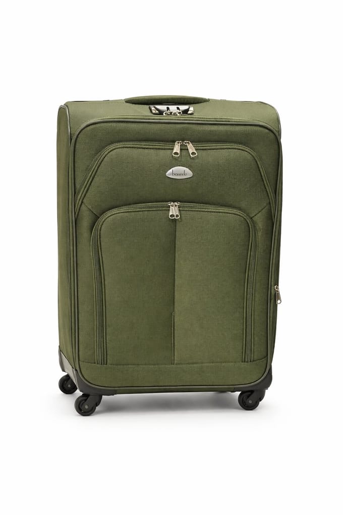 Dubai Abudabi Middelgrote Koffer - 68 cm - 72 Liter - Expandable - Groen