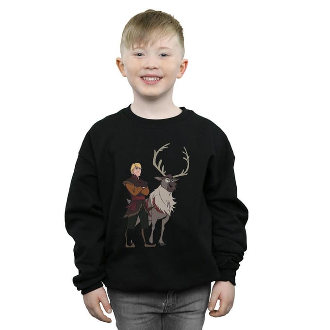 Disney Jongens Frozen 2 Sven en Kristoff Sweatshirt (Wit)