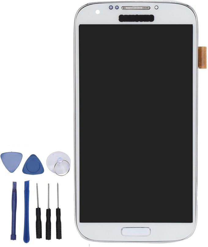 Vervanging LCD-scherm en touchscreen voor Galaxy S4 in het wit - kwalitatief en duurzaam