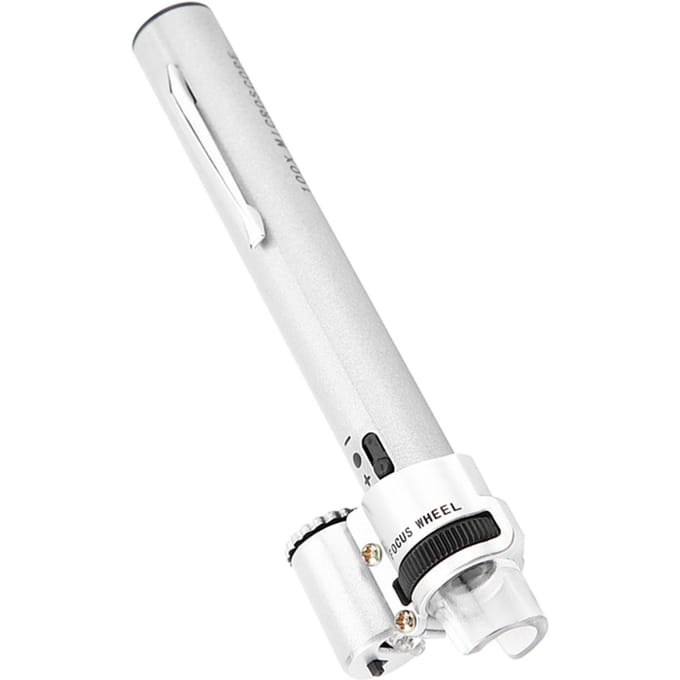 100X Mini LED Vergrootglas Microscoop Juweliersloep Vergrootglas Etui