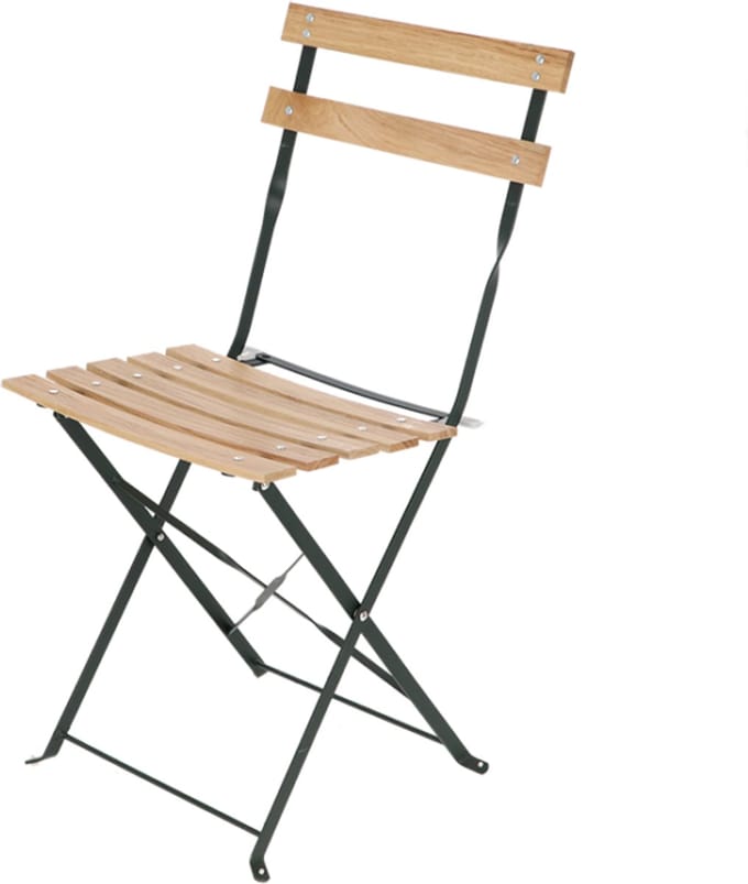Bistrostoel metaal hout groen - Esschert design