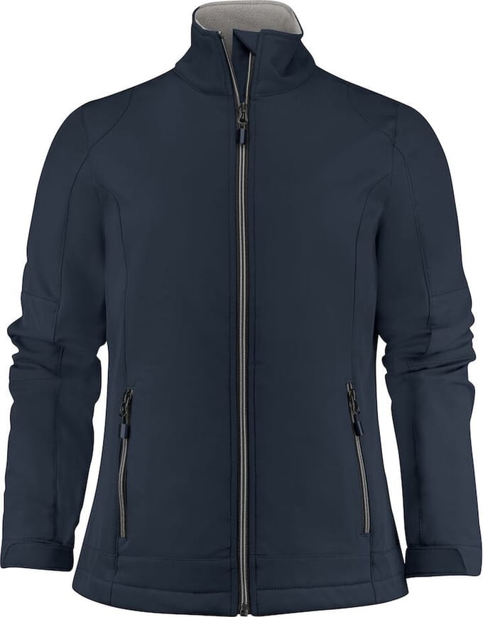 Printer SOFTSHELL JACKET TRIAL LADY 2261045 - Donker marine - XS