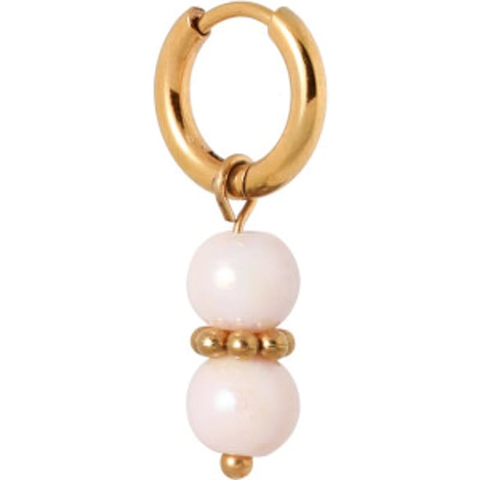 Label Kiki Pink feather hoop