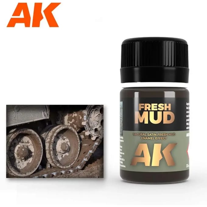 Emaille-effect pot AK Interactive Fresh Mud Effects