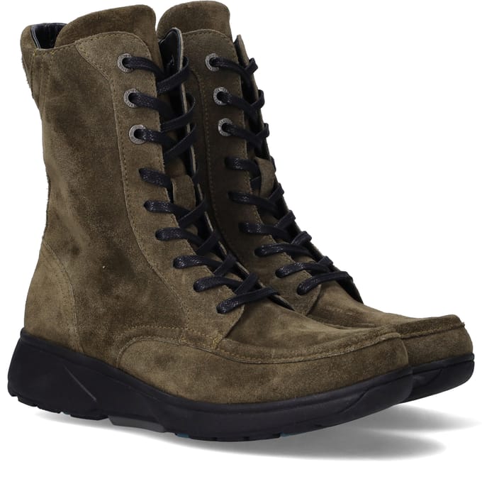 Xsensible Emilia Sneakers - Suède - Dames - Groen - Maat 37