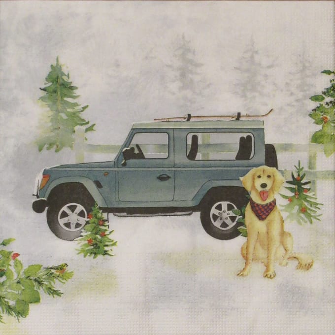 Servetten Holiday Jeep 33 x 33 cm