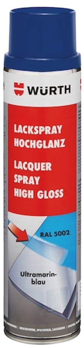 Wurth - Lakspray nitroalkydkwaliteit hoogglans - lakspray, hoogglans inhoud 600 ml