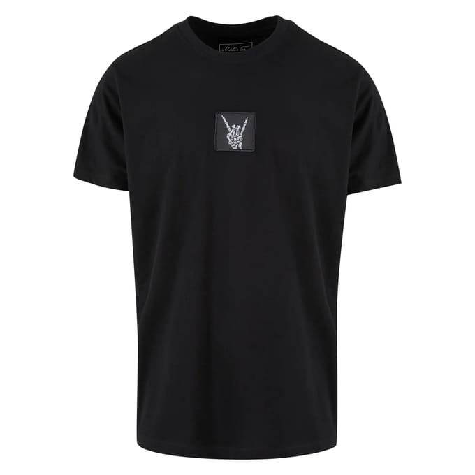 Mister Tee - Skelett Patch Heren T-shirt - S - Zwart