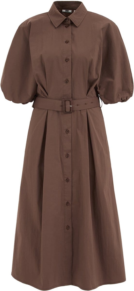 WE Fashion Dames jurk met ballonmouwen