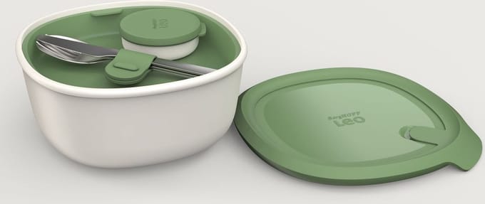 LEO Lunchdoos met bestekset - Groen -
