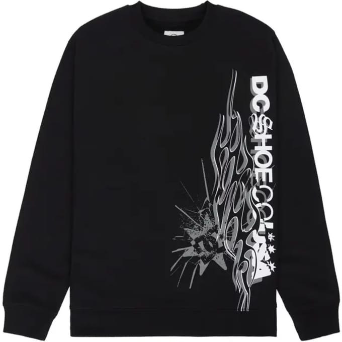 Dc Shoes Dc Side Flame Sweatshirt Zwart S Man