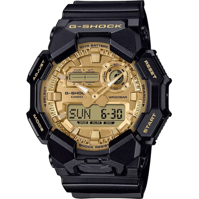 G-Shock Classic Style GA-010GGB-1A9ER Black and Gold Horloge