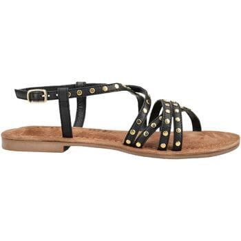 Lazamani Lazamani Sandalen zwart Suede