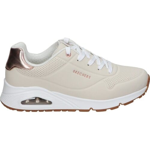 Skechers UNO GEN1 - SHIMMER AWAY Meisjes Sneakers - Naturel