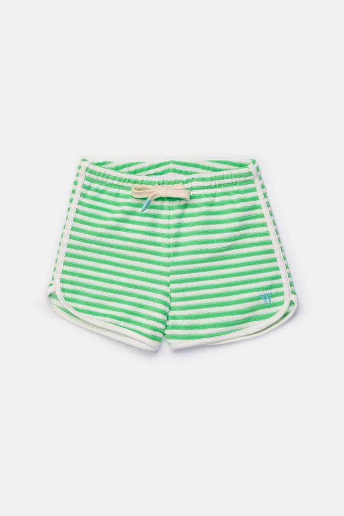 Woody short groene streep - maat 152/12J