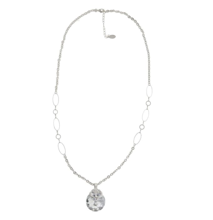Behave - Ketting - Dames - Zilver kleur - Steen - Lange ketting - Hanger - 70 cm