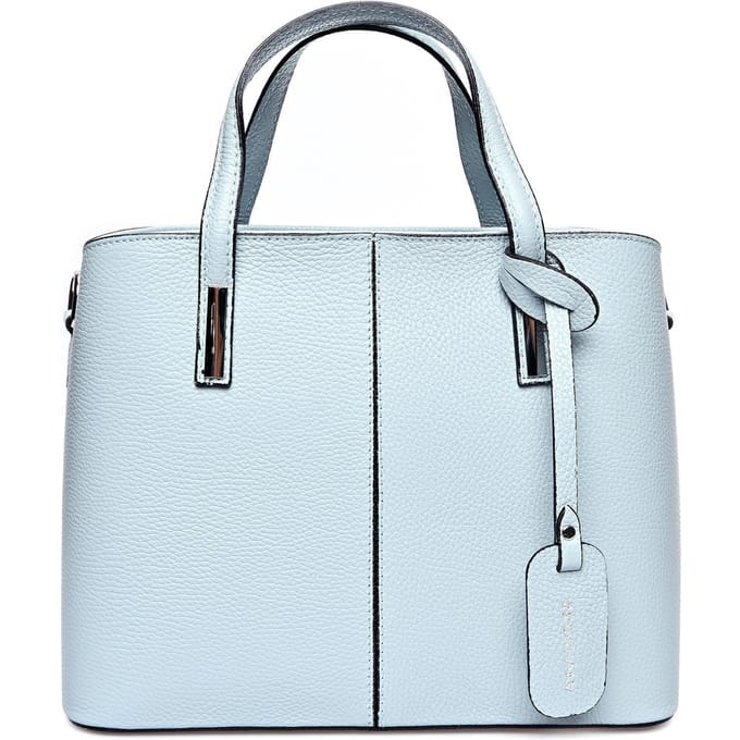 Anna Luchini Turquoise Rundleer Tas