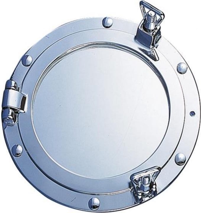 ARC Marine verchroomde Patrijspoort Spiegel Ø 26 cm