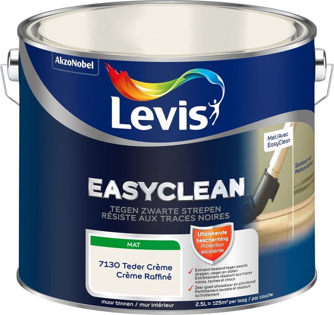 Levis - Easyclean Tegen Zwarte Strepen - Teder Crème - 2,5 L