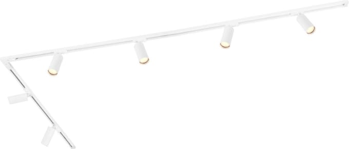 Ledvion - LED Railverlichting 3M + 6 Railspots (5W - 2700K - Wit - Dimbaar) - 1-Fase