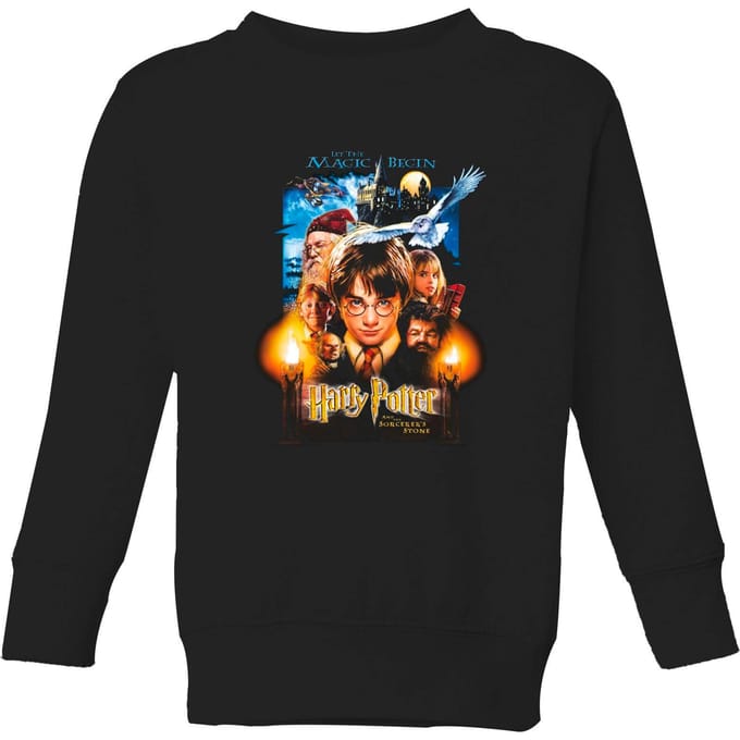 Harry Potter The Sorcerer's Stone Kids' Sweatshirt - Black - 122/128 (7-8 jaar)
