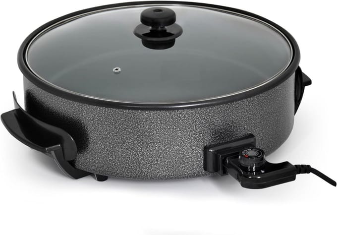 Zyrex® Partypan - Airfryer - Hapjespan - Zwart - 43cm x 48cm x 21cm