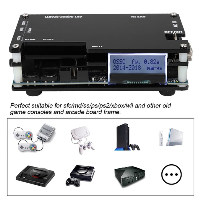 HDMI naar Scart HD Video Converter Ondersteuning Oude Game Consoles voor Sfc Md Ps Ss Xbox Wii US Plug