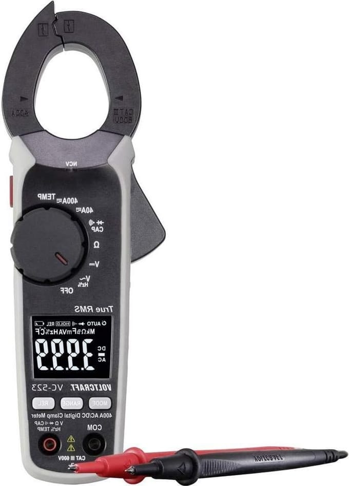 Stroomtang - Stroommeter - Huidige Meting - True RMS - 400 A - Zwart