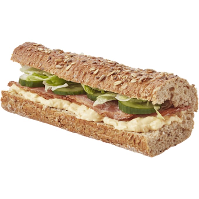 Meergranen baguette eiersalade met bac