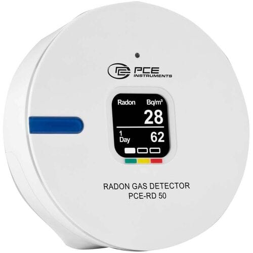 PCE Instruments PCE-RD 50 Radonmeter 0 - 9999 Bq/m³ Met datalogger Kalibratie Fabrieksstandaard (zonder certificaat)