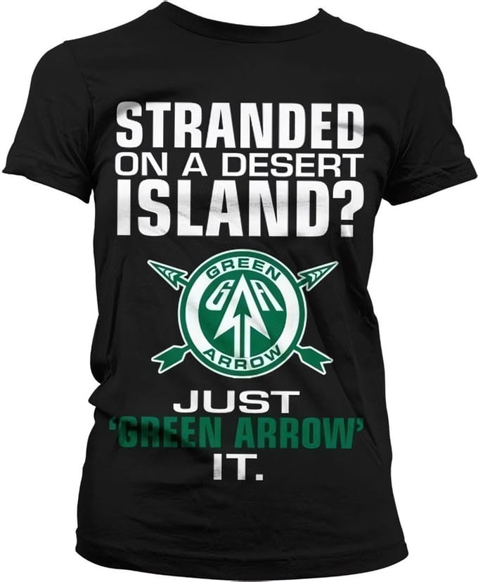 DC Comics Arrow Dames Tshirt -S- Just Green It Zwart