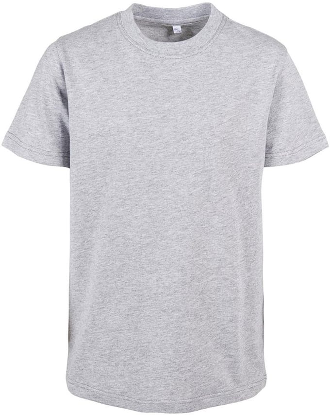 Build your Brand Kids´ Organic Basic Tee BY186 - Heather Grey - 158/164