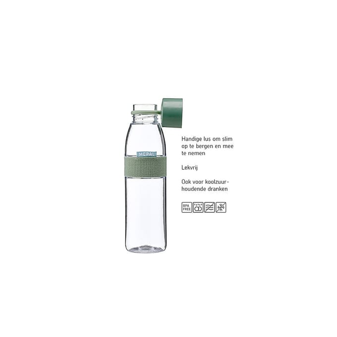 Mepal Waterfles Ellipse - 700 ml - Drinkfles - Vivid mauve