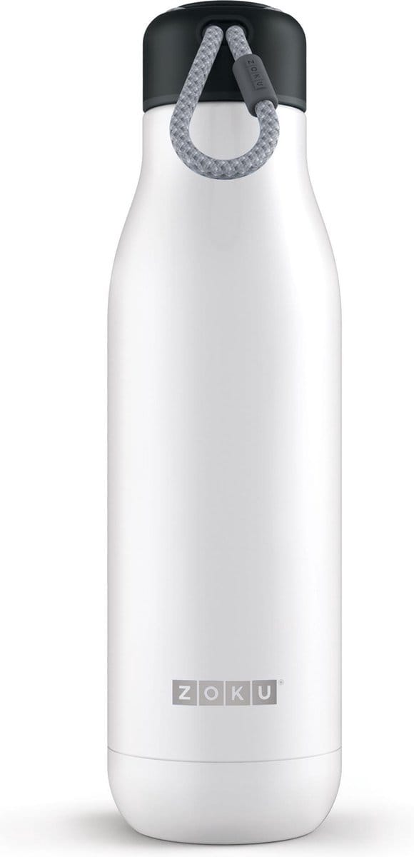 Zoku Hydration Drinkbeker - RVS - 750 ml - Wit
