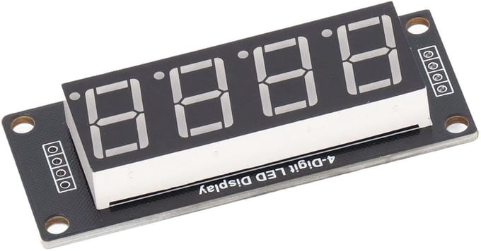 Dailygoods - LED segment display module - 4 Digit digitale weergave - 7 segmenten - helder en duidelijk - eenvoudig te gebruiken - ideaal voor project