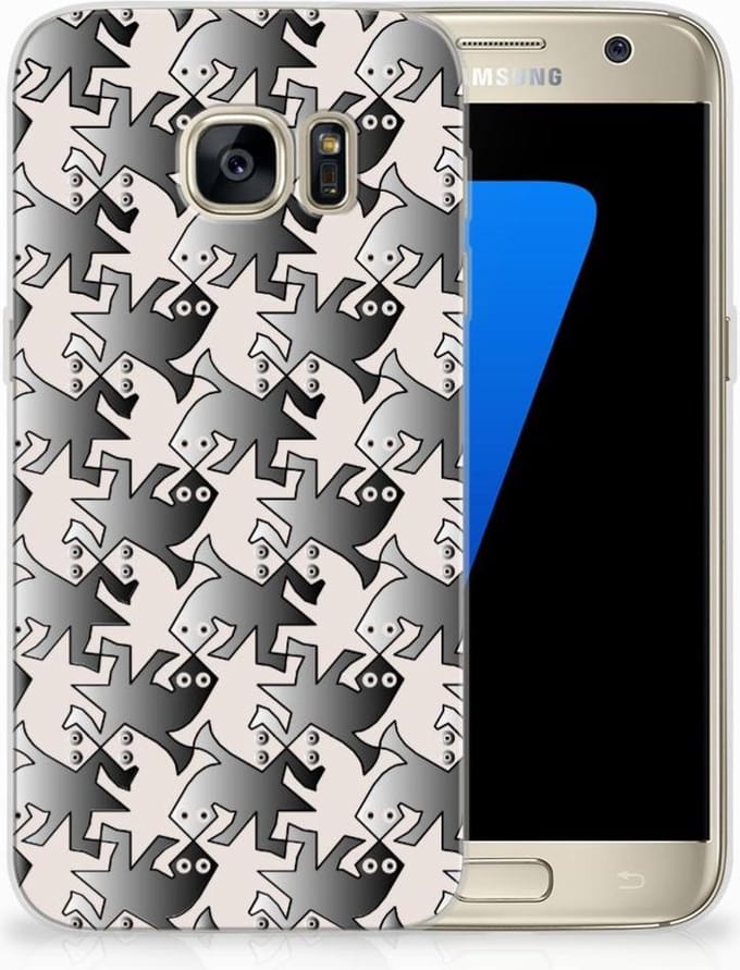 Samsung Galaxy S7 TPU Hoesje Salamander Grey