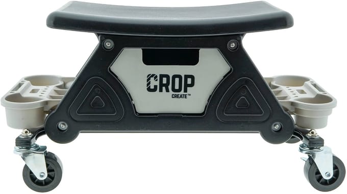 CROP Auto Detailing Creeper ZWART - Werkplaatskruk op Wielen