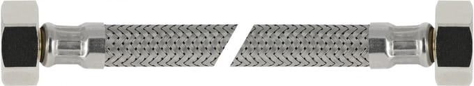 Bonfix Flexibele RVS aansluitleiding - 100 centimeter 3/8 x 3/8 - 2 x binnendraad