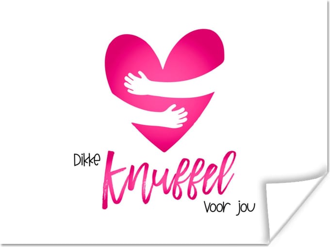 Poster Beterschap - Quotes - Knuffels - 80x60 cm