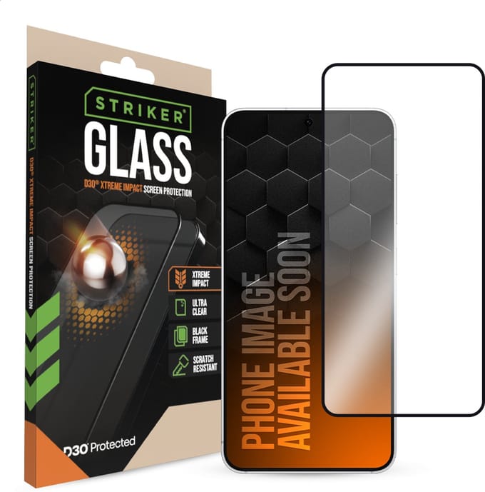 Striker Screenprotector geschikt voor Samsung Galaxy S25 Edge Glazen | Striker Xtreme Impact Screenprotector - Case Friendly